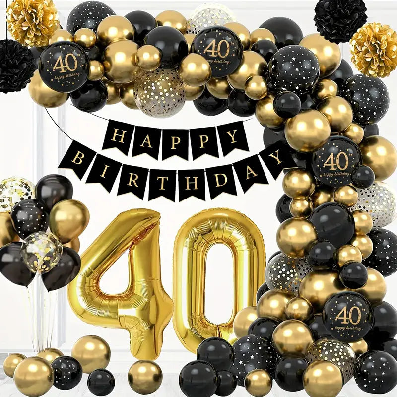 Ballonnen set voor 40 jarige verjaardag