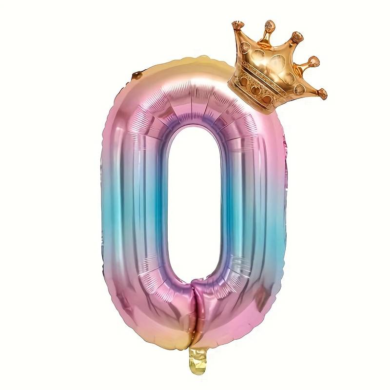 Cijfer Folie Ballon "0"