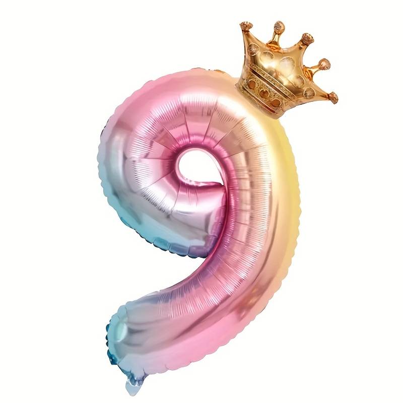 9 Cijfer Folie Ballon