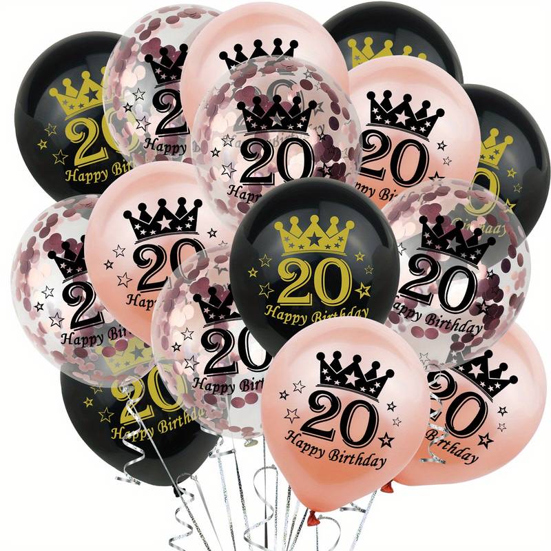 Ballonnen voor 20 jarige verjaardag