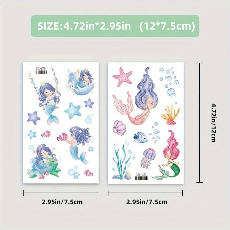 Zeemeermin Tattoo Stickers
