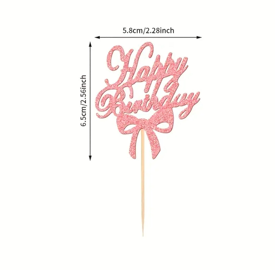 Roze strik cupcakehouders