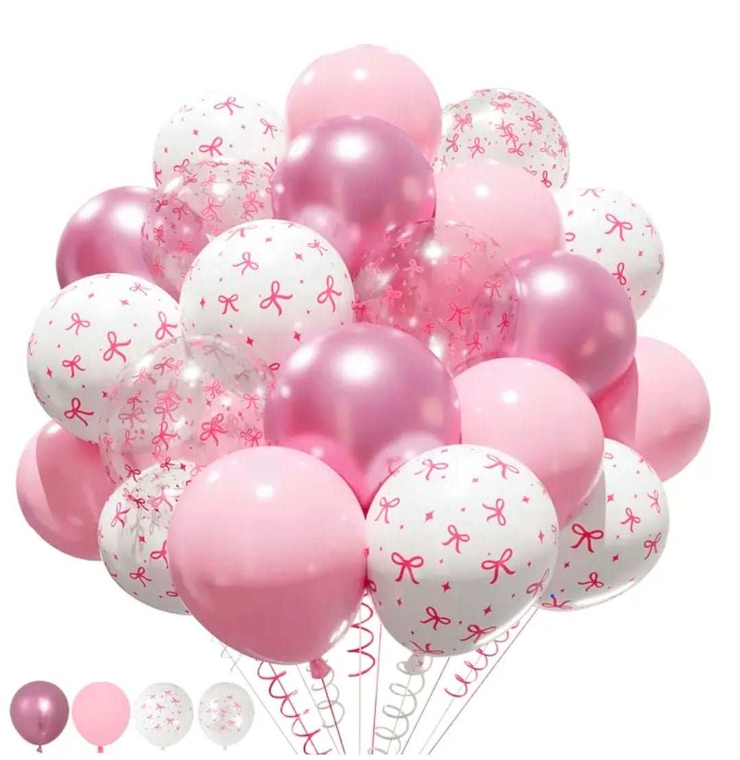 Roze Strik Ballonnen set
