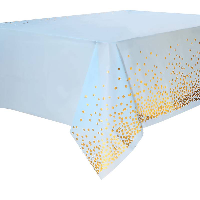 Tafelkleed in het goud en blauw (137cm - 182cm)
