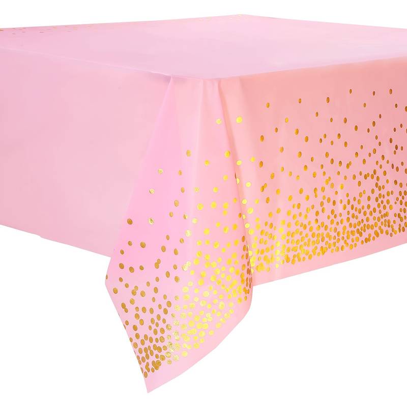 Tafelkleed in het goud en roze (137cm - 182cm)