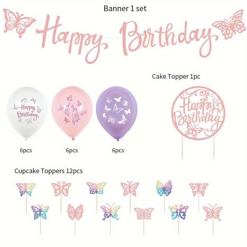 Vlinder ballonnen set